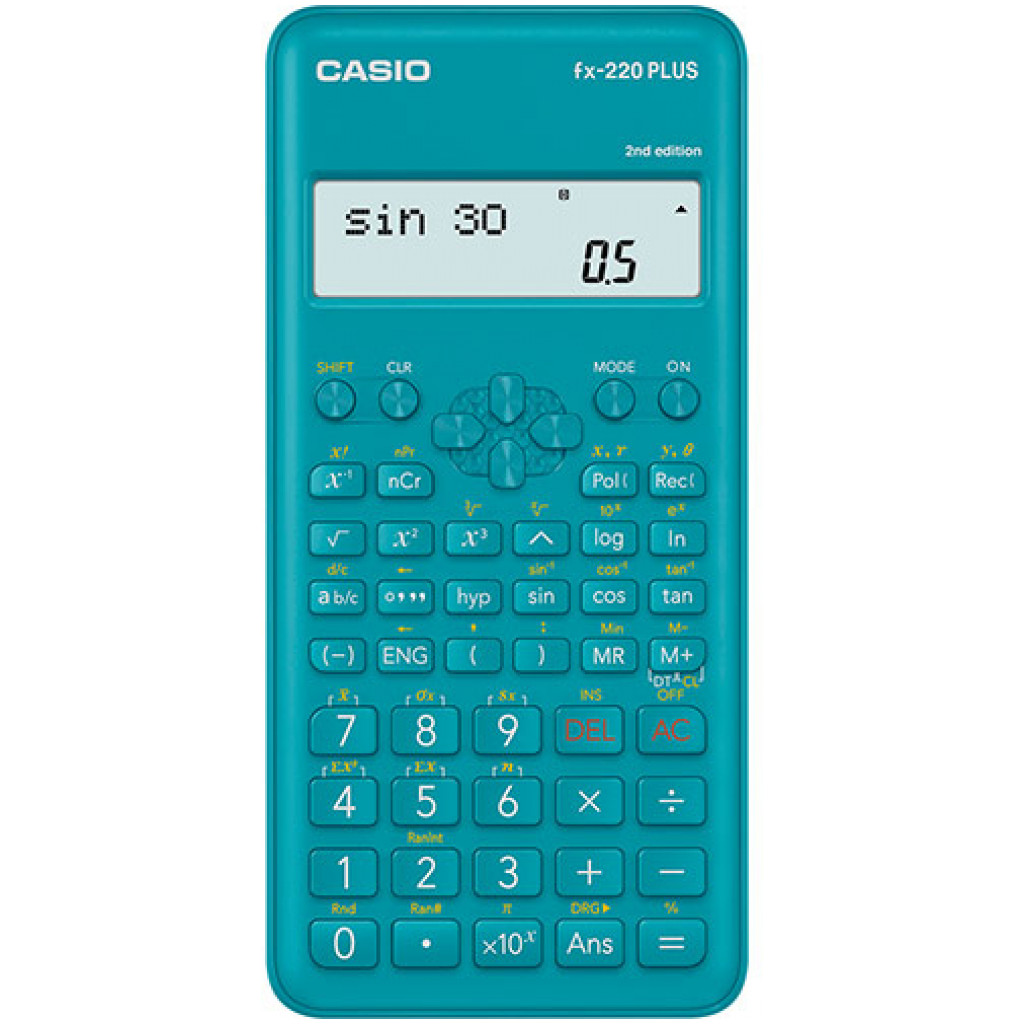 Casio FX-220PLUS 2 Calculatrice Scientifique, Bleu – MKT-FRANCE